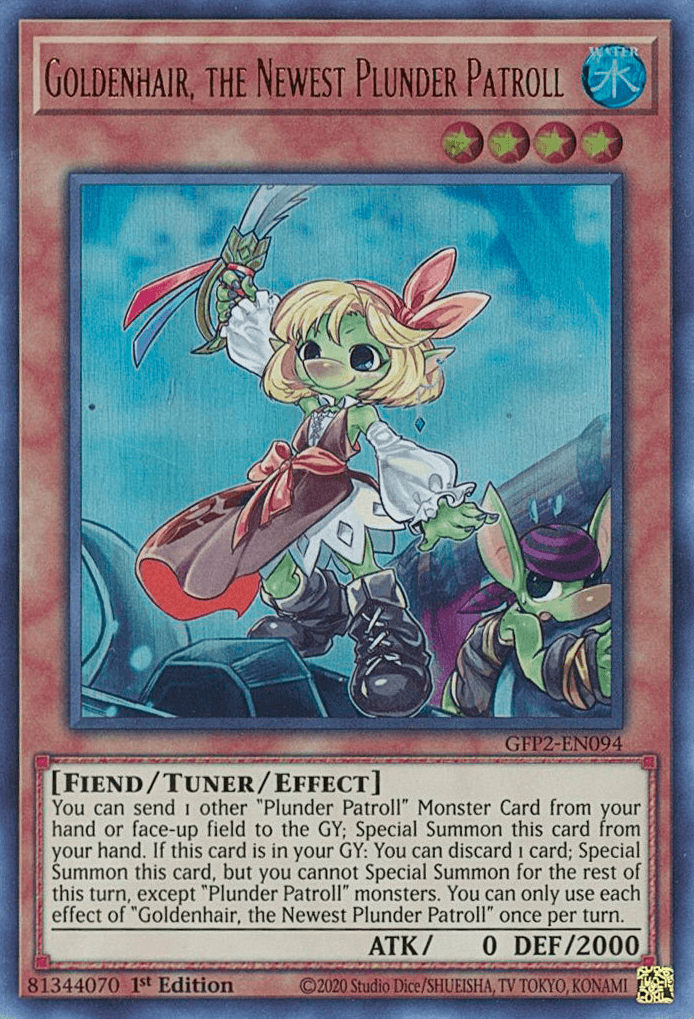 Goldenhair, the Newest Plunder Patroll [GFP2-EN094] Ultra Rare - Josh's Cards