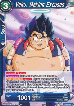 Veku, Making Excuses (BT12-040) [Vicious Rejuvenation] Parallel Foil