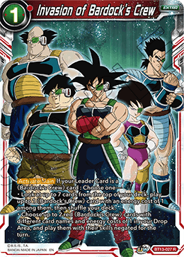 Invasion of Bardock's Crew (Rare) (BT13-027) [Supreme Rivalry] Parallel Foil