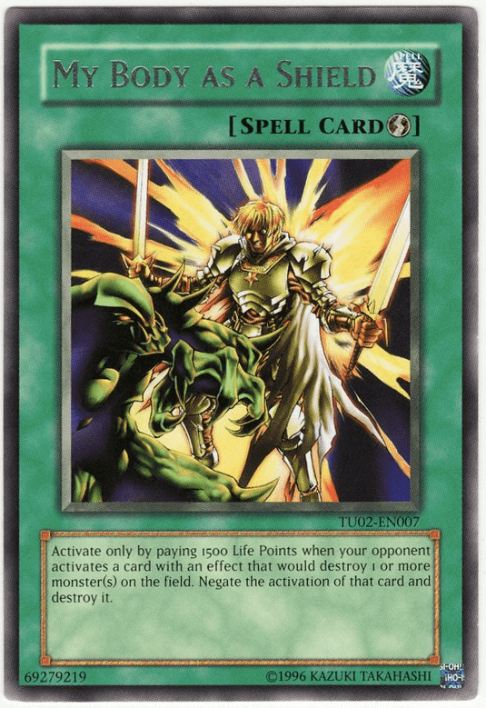 My Body as a Shield [TU02-EN007] Rare - Josh's Cards