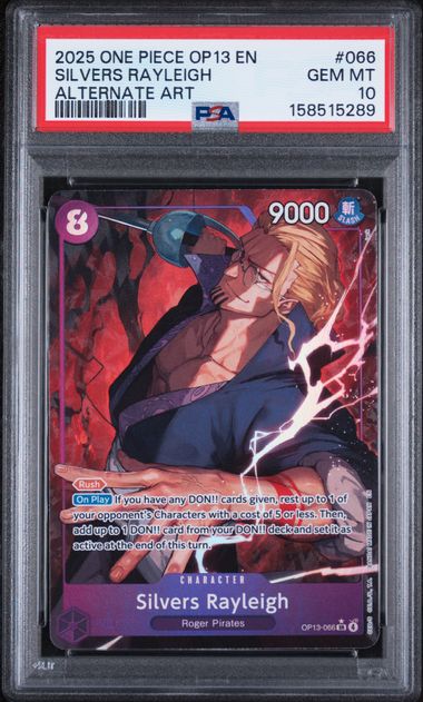Silvers Rayleigh Alternate Art Carrying on his will OP-13-066 PSA 10