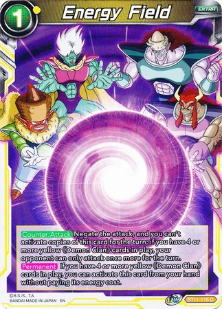 Energy Field (BT11-118) [Vermilion Bloodline 2nd Edition] Parallel Foil