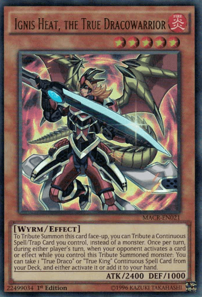 Ignis Heat, the True Dracowarrior [MACR-EN021] Ultra Rare - Josh's Cards
