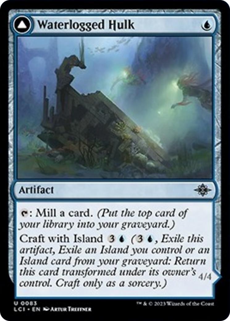 Waterlogged Hulk // Watertight Gondola (LCI-083) - The Lost Caverns of Ixalan Foil