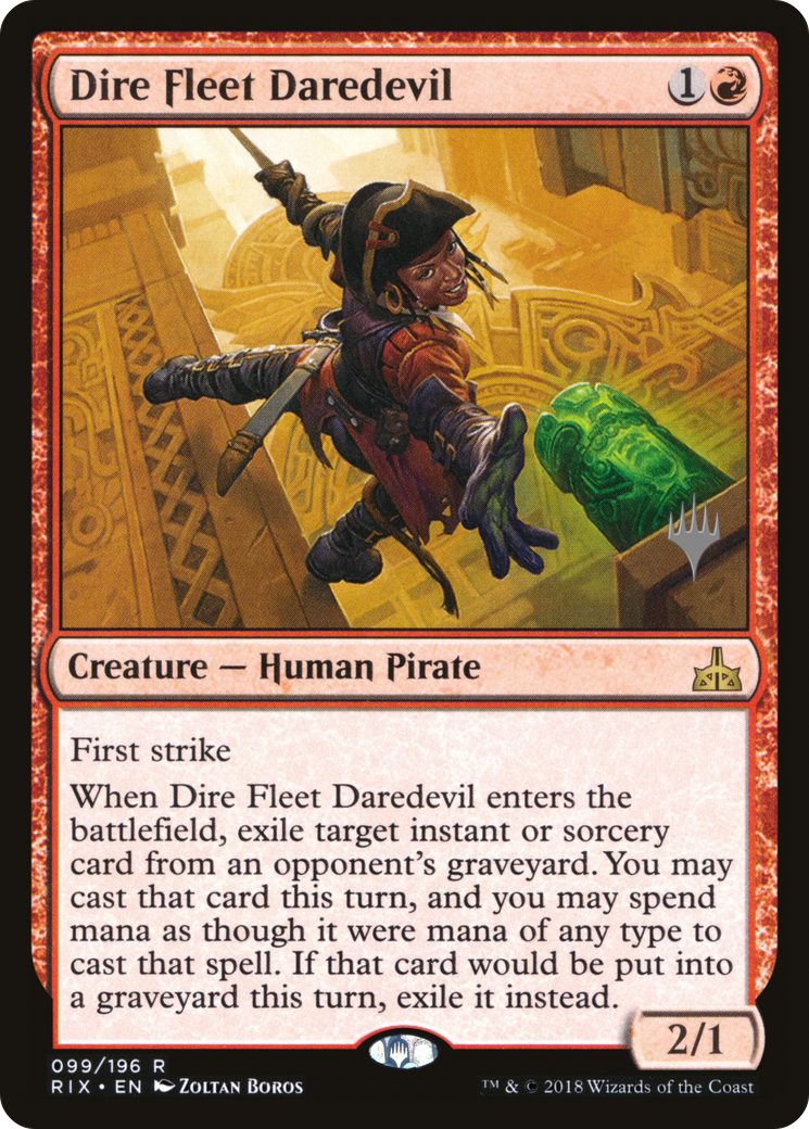 Dire Fleet Daredevil (PPM20-99P) - Rivals of Ixalan Promos Foil