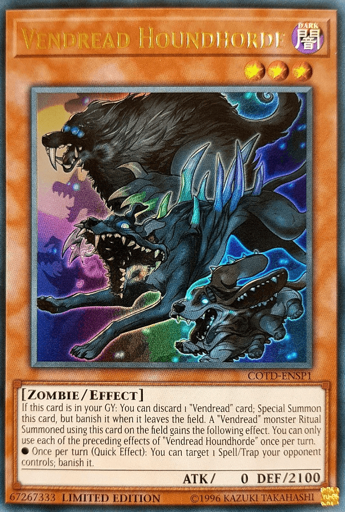 Vendread Houndhorde [COTD-ENSP1] Ultra Rare - Josh's Cards