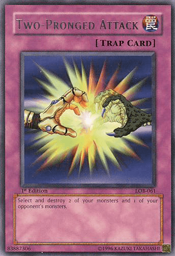 Two-Pronged Attack [LOB-061] Rare - Josh's Cards