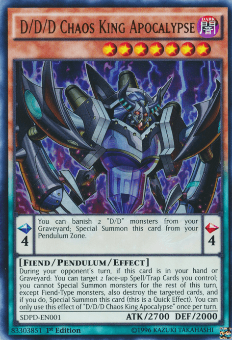 D/D/D Chaos King Apocalypse [SDPD-EN001] Ultra Rare - Josh's Cards