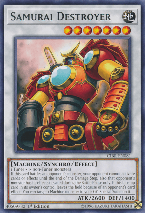 Samurai Destroyer [CIBR-EN081] Rare - Josh's Cards