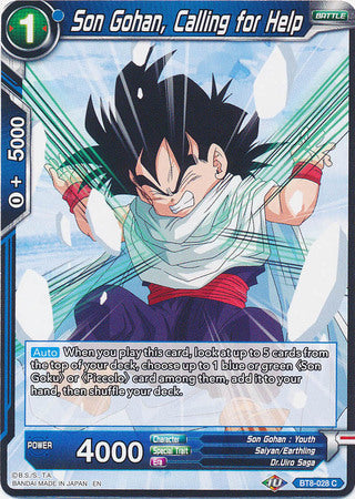Son Gohan, Calling for Help (BT8-028) [Malicious Machinations] Parallel Foil