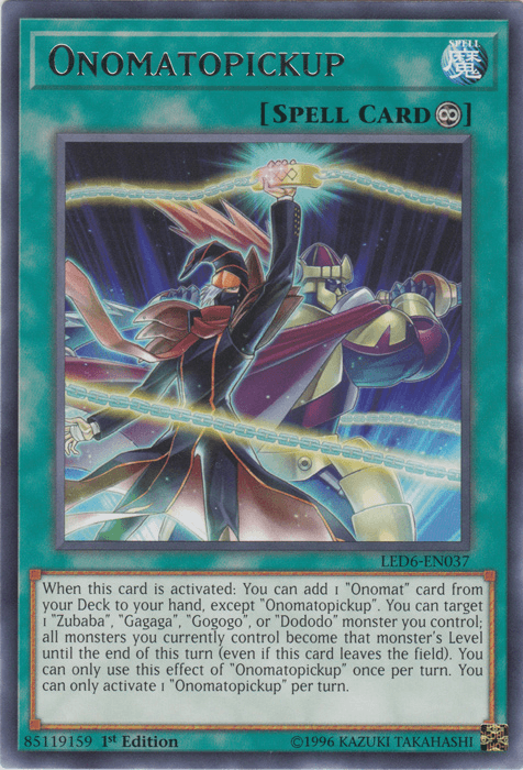 Onomatopickup [LED6-EN037] Rare - Josh's Cards