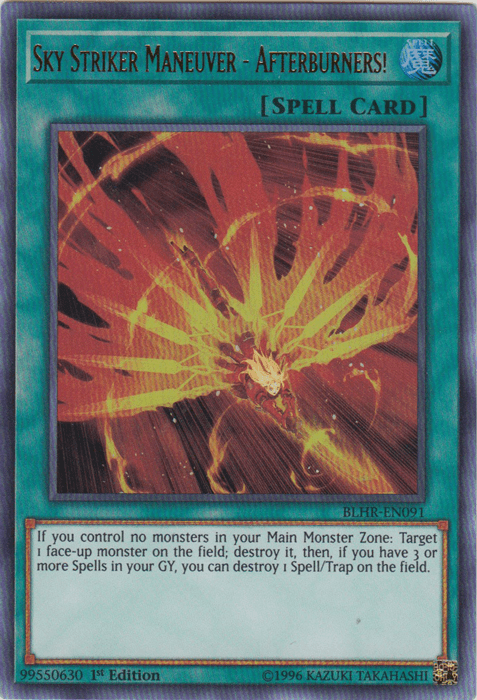 Sky Striker Maneuver - Afterburners! [BLHR-EN091] Ultra Rare - Josh's Cards