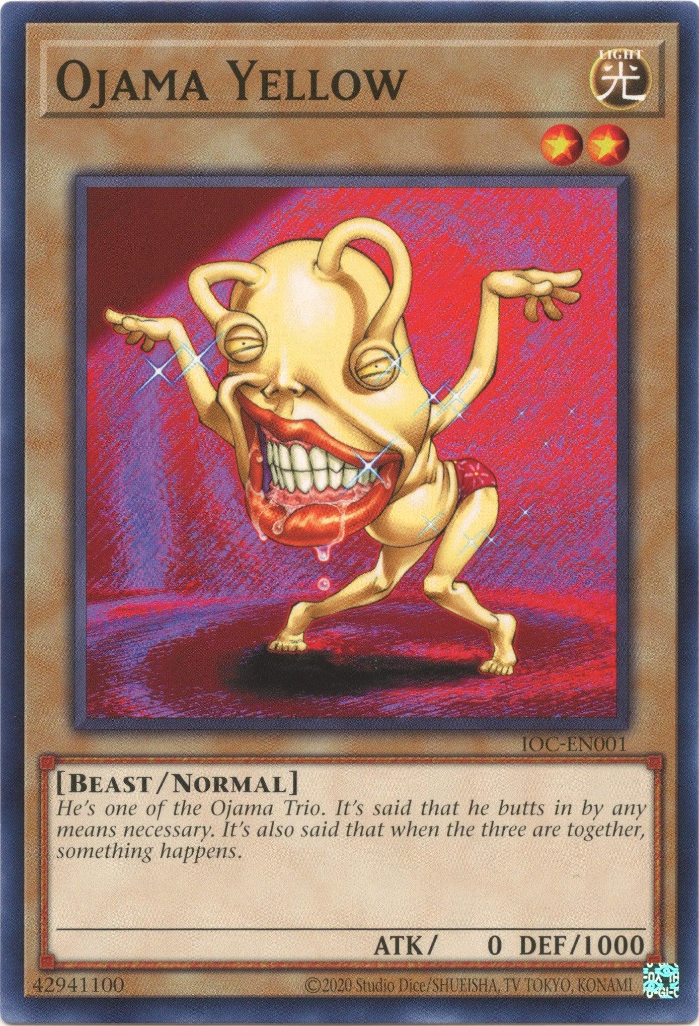 Ojama Yellow (25th Anniversary) [IOC-EN001] Common - Josh's Cards