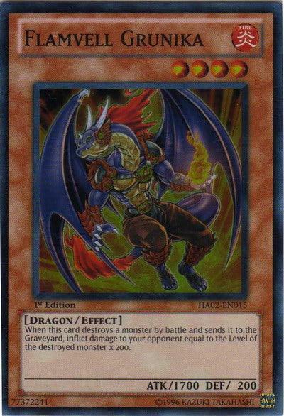 Flamvell Grunika [HA02-EN015] Super Rare - Josh's Cards