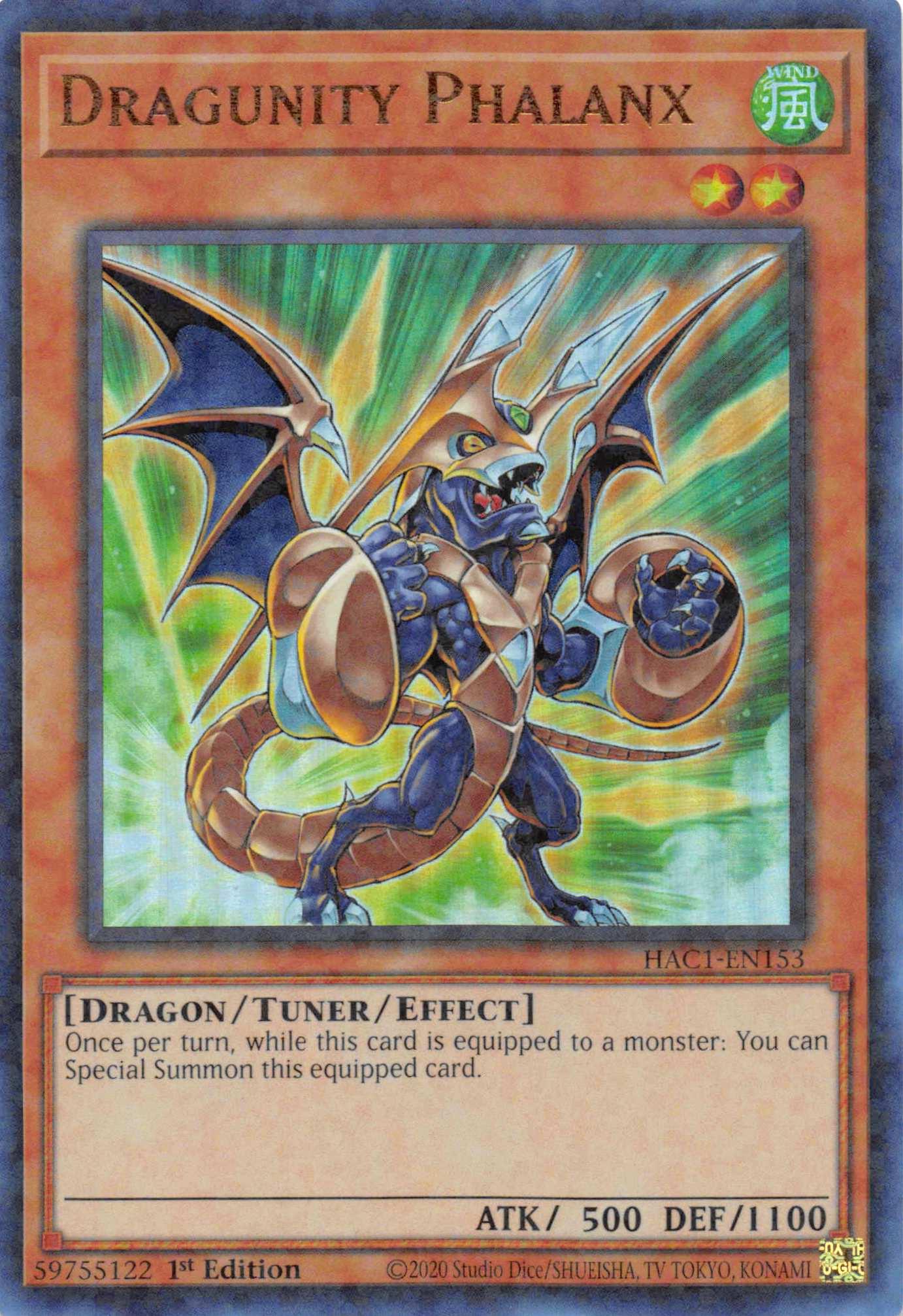 Dragunity Phalanx (Duel Terminal) [HAC1-EN153] Parallel Rare - Josh's Cards