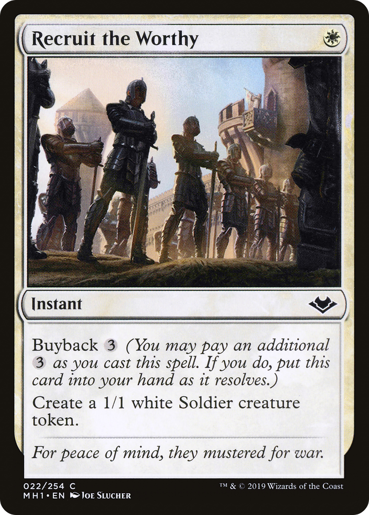 Recruit the Worthy (MH1-022) - Modern Horizons