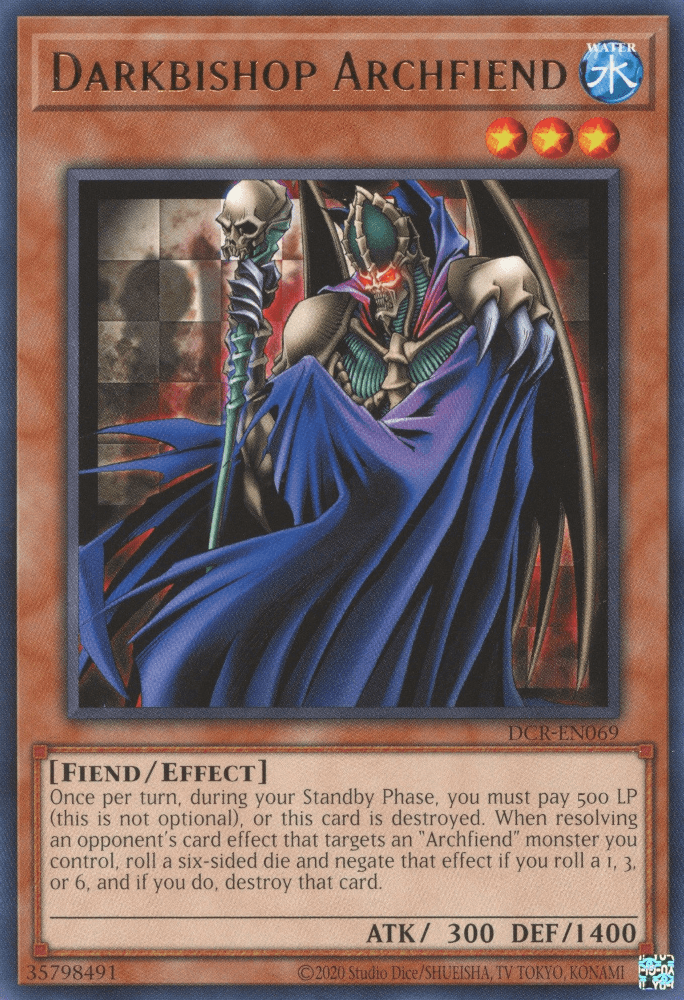 Darkbishop Archfiend [DCR-EN069] Rare - Josh's Cards