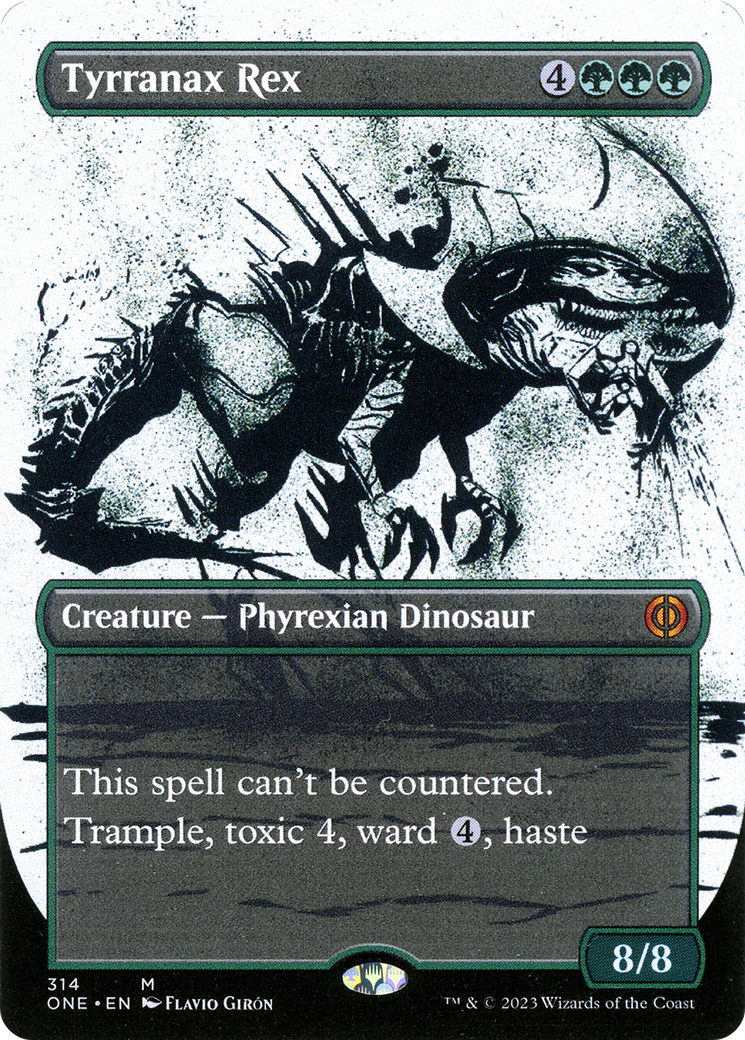 Tyrranax Rex (ONE-314) - Phyrexia: All Will Be One: (Showcase) (Borderless)
