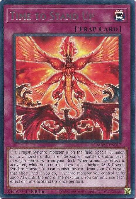 Time to Stand Up [MAZE-EN017] Rare - Josh's Cards