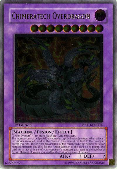Chimeratech Overdragon [POTD-EN034] Ultimate Rare - Josh's Cards