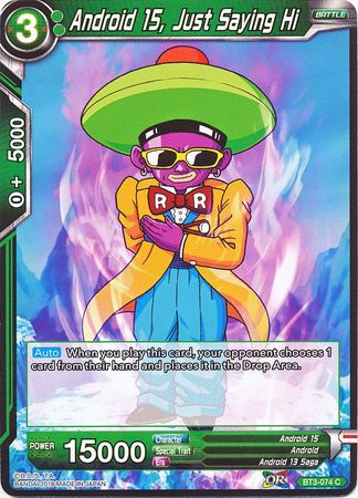 Android 15, Just Saying Hi (BT3-074) [Cross Worlds] Parallel Foil