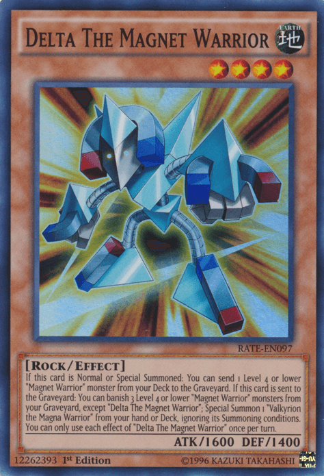 Delta The Magnet Warrior [RATE-EN097] Super Rare - Josh's Cards