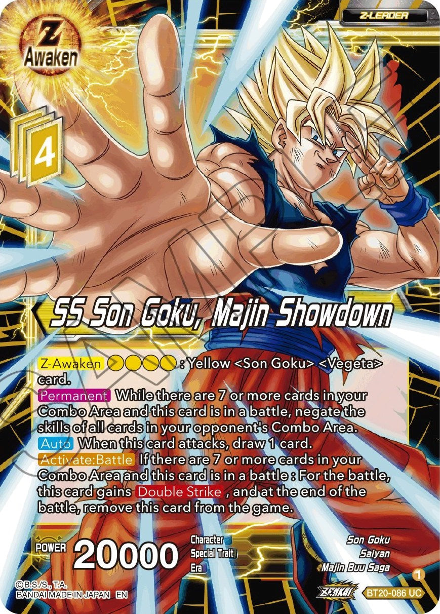 SS Son Goku, Majin Showdown (BT20-086) [Power Absorbed] Parallel Foil