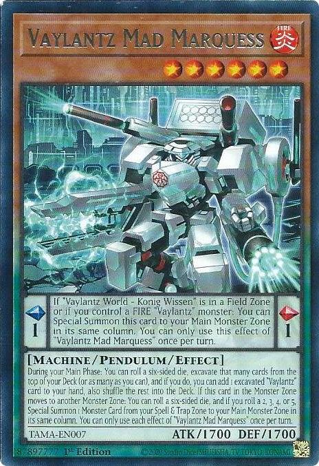 Vaylantz Mad Marquess [TAMA-EN007] Rare - Josh's Cards