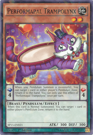 Performapal Trampolynx [SP15-EN021] Shatterfoil Rare - Josh's Cards