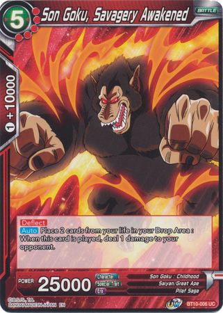 Son Goku, Savagery Awakened (BT10-006) [Rise of the Unison Warrior] Parallel Foil