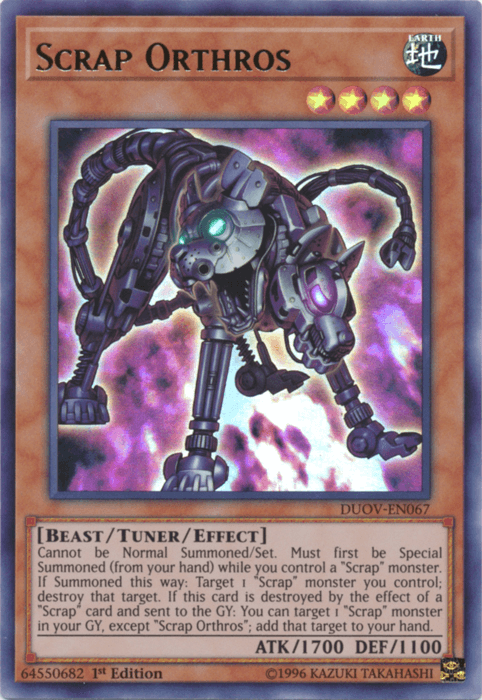 Scrap Orthros [DUOV-EN067] Ultra Rare - Josh's Cards