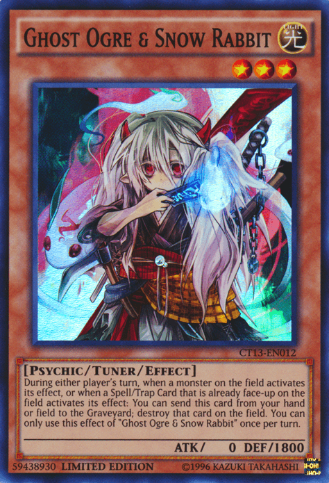 Ghost Ogre & Snow Rabbit [CT13-EN012] Super Rare - Josh's Cards