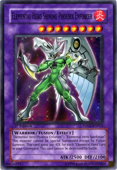 Elemental Hero Shining Phoenix Enforcer [DP05-EN013] Super Rare - Josh's Cards