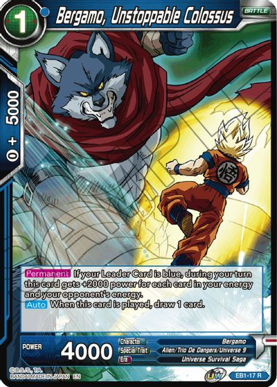 Bergamo, Unstoppable Colossus (EB1-17) [Battle Evolution Booster] Parallel Foil
