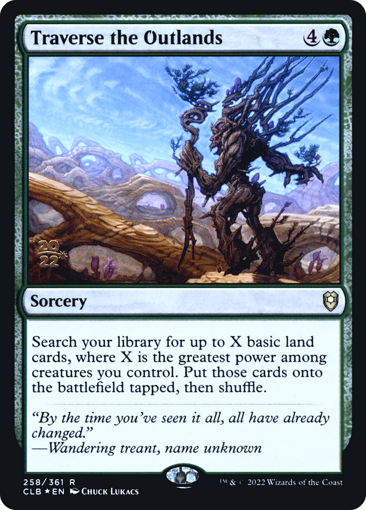 Traverse the Outlands (PRE-258S) - Battle for Baldur's Gate Promos Foil