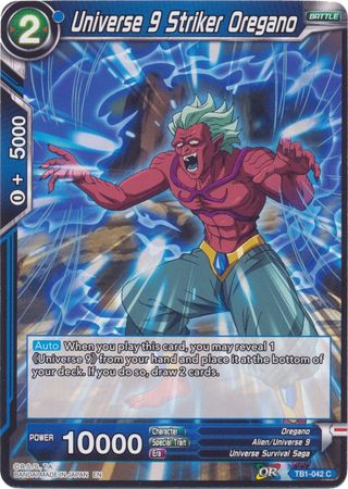 Universe 9 Striker Oregano (Reprint) (TB1-042) [Battle Evolution Booster] Parallel Foil