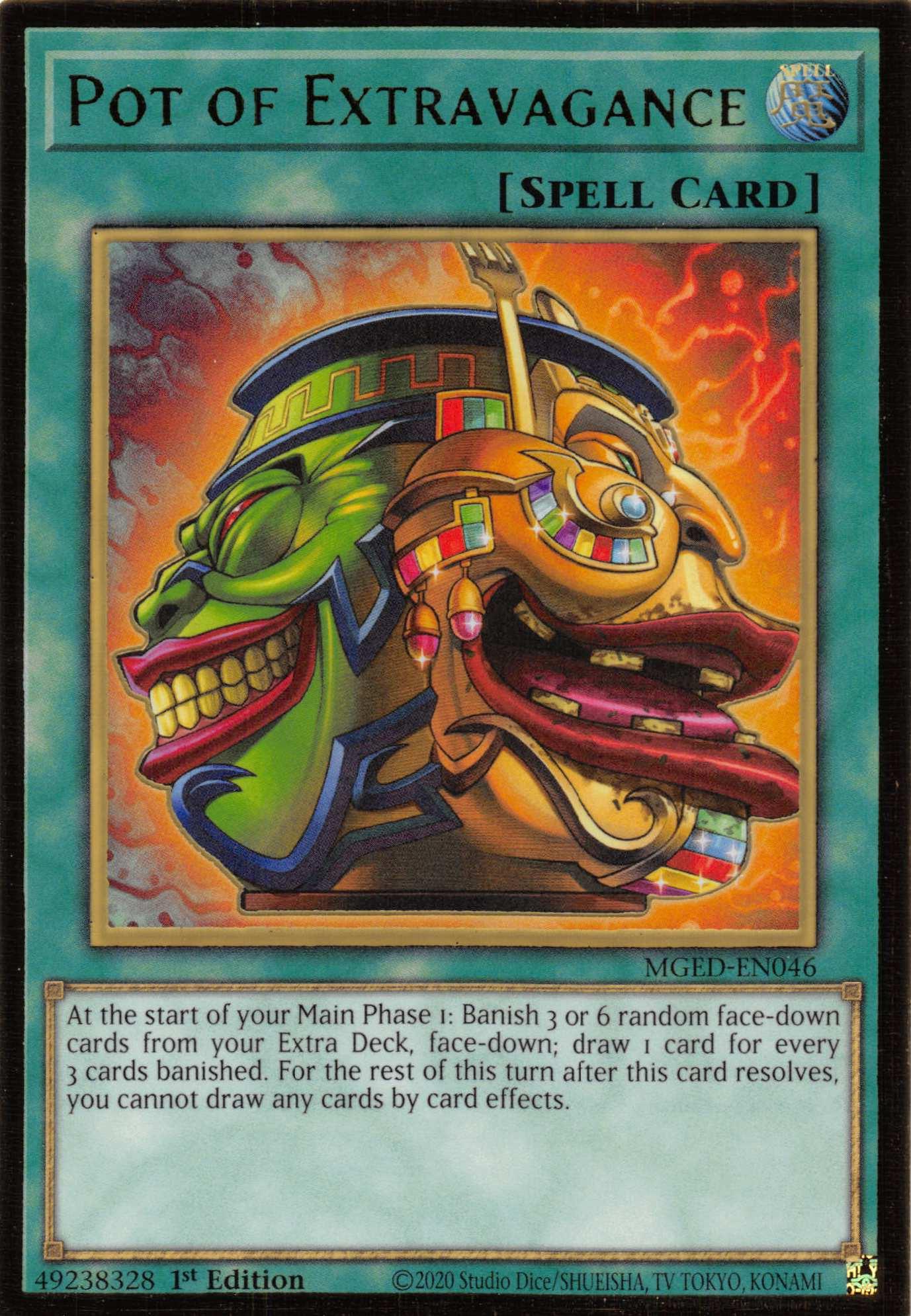 Pot of Extravagance [MGED-EN046] Gold Rare - Josh's Cards