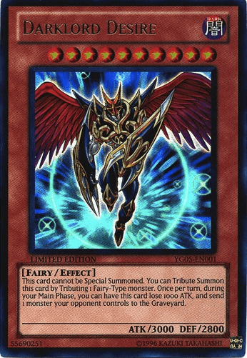 Darklord Desire [YG05-EN001] Ultra Rare - Josh's Cards