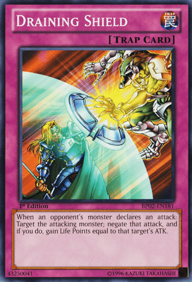 Draining Shield [BP02-EN181] Mosaic Rare - Josh's Cards