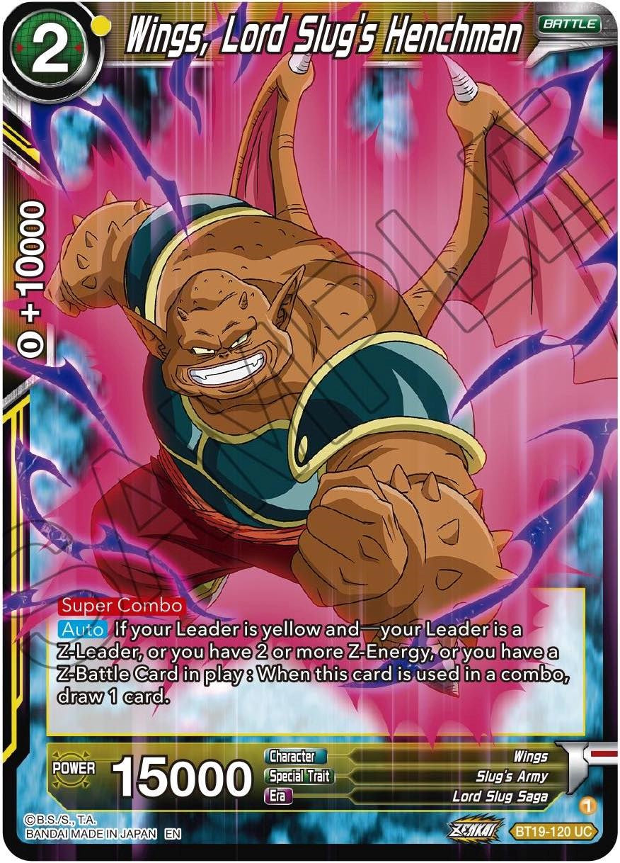 Wings, Lord Slug's Henchman (BT19-120) [Fighter's Ambition] Parallel Foil