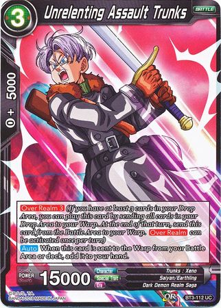 Unrelenting Assault Trunks (BT3-112) [Cross Worlds] Parallel Foil
