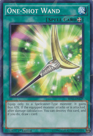 One-Shot Wand [BP03-EN179] Shatterfoil Rare - Josh's Cards