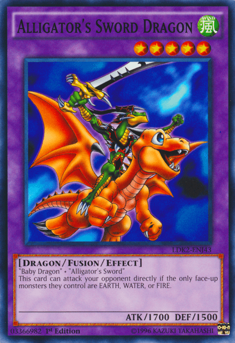 Alligator's Sword Dragon [LDK2-ENJ43] Common - Josh's Cards