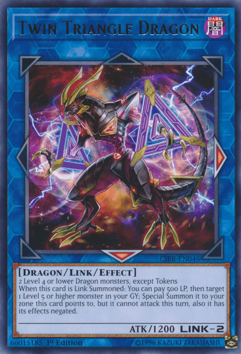 Twin Triangle Dragon [CIBR-EN046] Rare - Josh's Cards