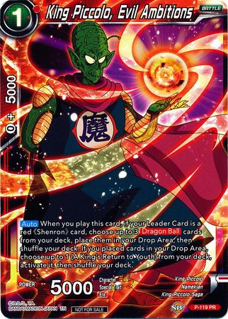 King Piccolo, Evil Ambitions (Power Booster) (P-119) [Promotion Cards] Parallel Foil