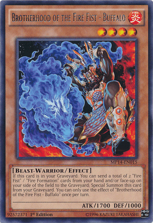 Brotherhood of the Fire Fist - Buffalo [MP14-EN015] Rare - Josh's Cards