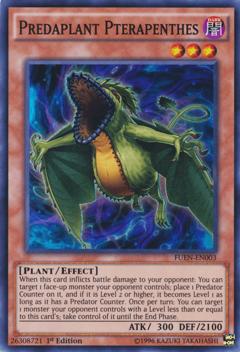 Predaplant Pterapenthes [FUEN-EN003] Super Rare - Josh's Cards