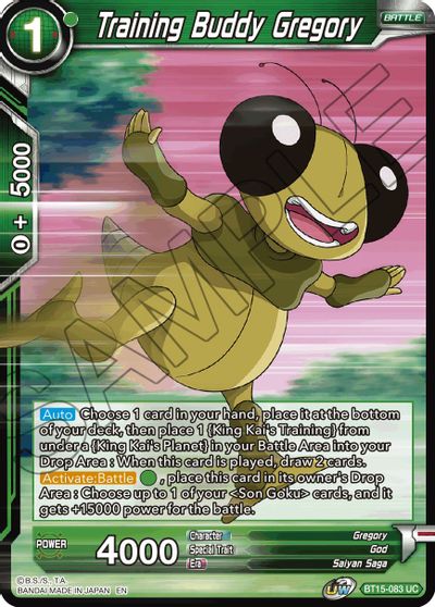 Training Buddy Gregory (BT15-083) [Saiyan Showdown] Parallel Foil