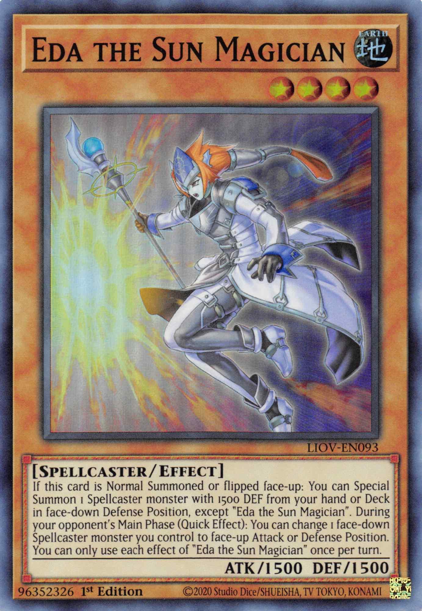 Eda the Sun Magician [LIOV-EN093] Super Rare - Josh's Cards