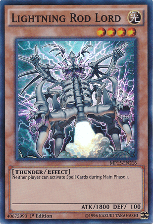 Lightning Rod Lord [MP15-EN216] Super Rare - Josh's Cards